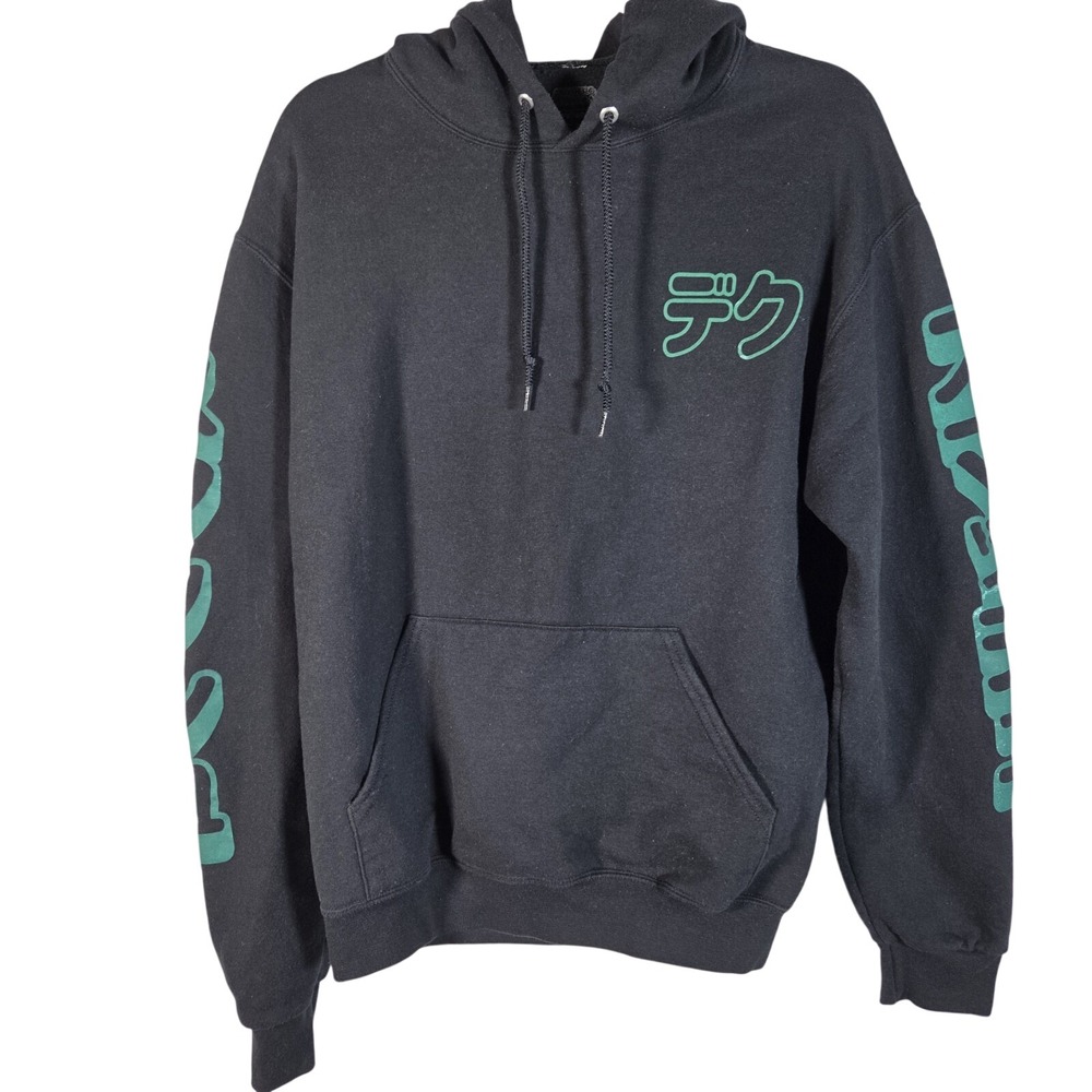 My‎ Hero Academia Hoodie Mens M Black Anime Izuku Midoriya Deku Funimation Anime